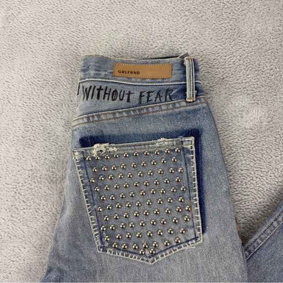 Grlfrnd NWT Women's Size 25 Actual 26x28 Karolina High Rise Skinny Jeans Judas - Picture 6 of 8
